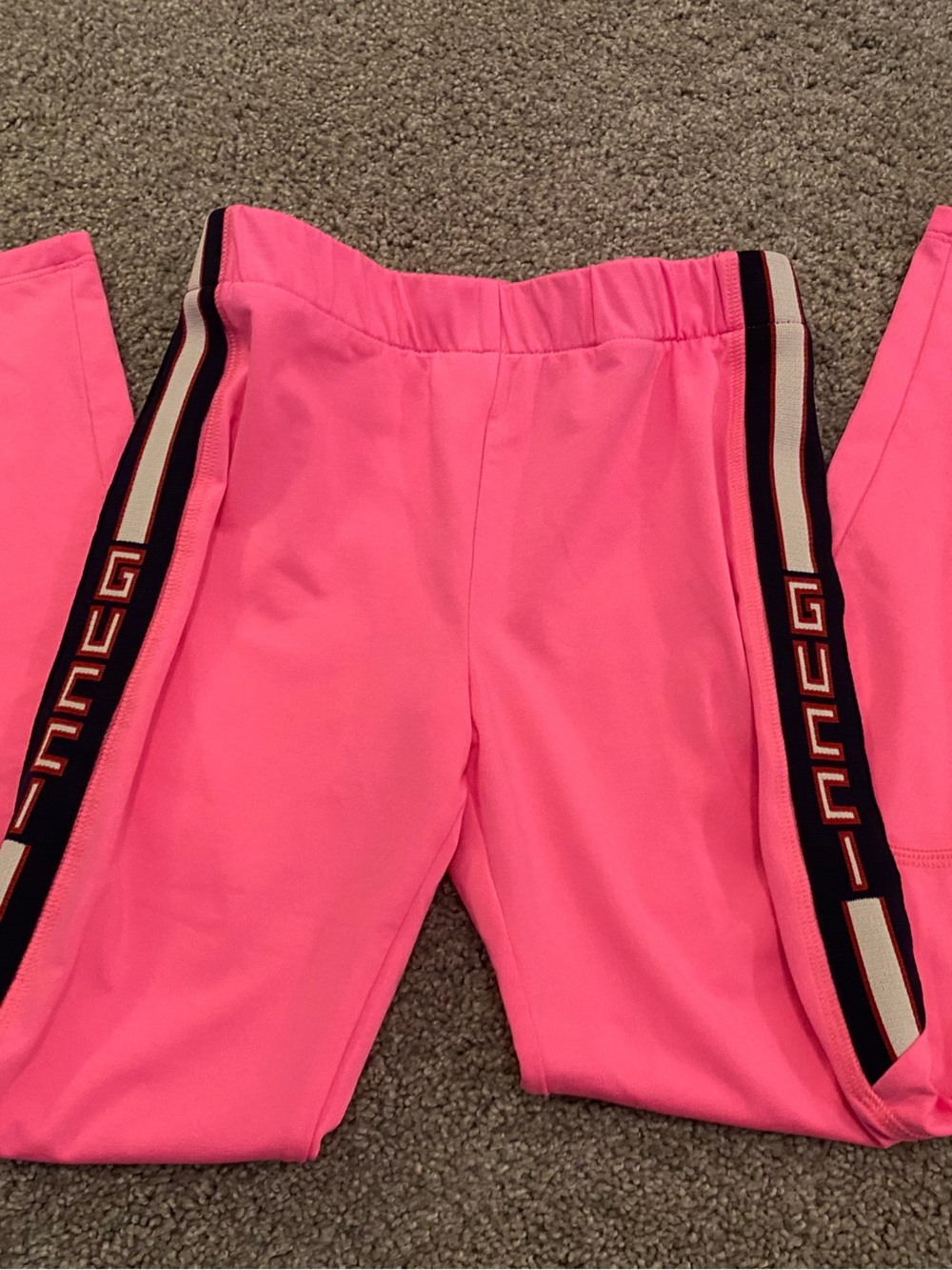 GUCCI Kids Neon Pink Leggings 8